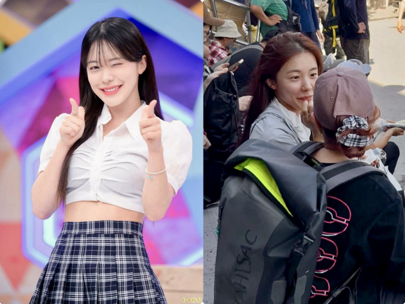 李多慧投身救災行列。（組合照，本報資料照、翻攝自Threads）