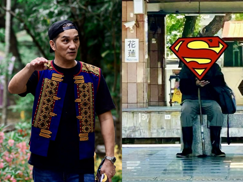 馬志翔投身救災行列。（組合照，翻攝自臉書）