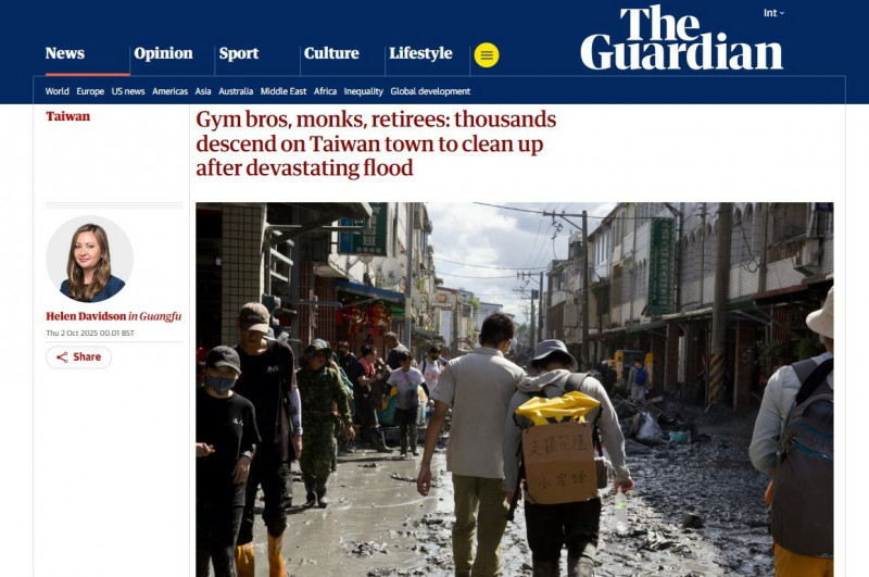 台灣之光!萬名鏟子超人「登上國際」 明星救災感動全網