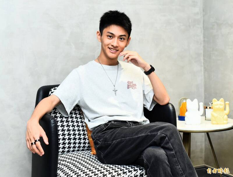 朱宥丞從臨演、大特開始演出。（記者陳奕全攝）