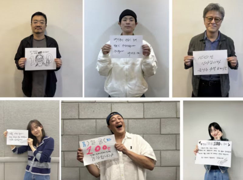 《醜得要命》主演群恭賀電影在韓國破百萬人次觀看。（翻攝自X）