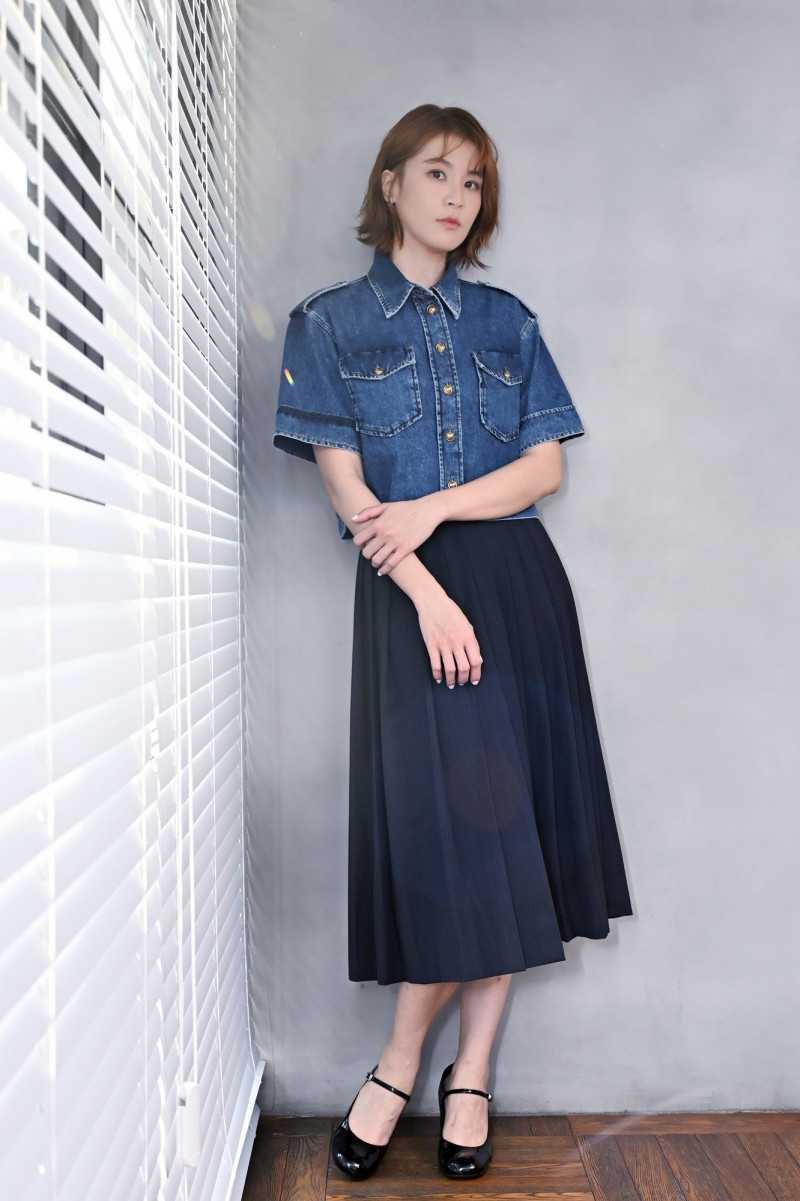 曾沛慈以《太太太厲害》入圍金鐘60戲劇節目女主角獎。（記者胡舜翔攝）