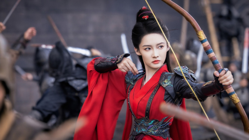 李沁在《一笑隨歌》飾演「付一笑」。（愛奇藝國際站提供
