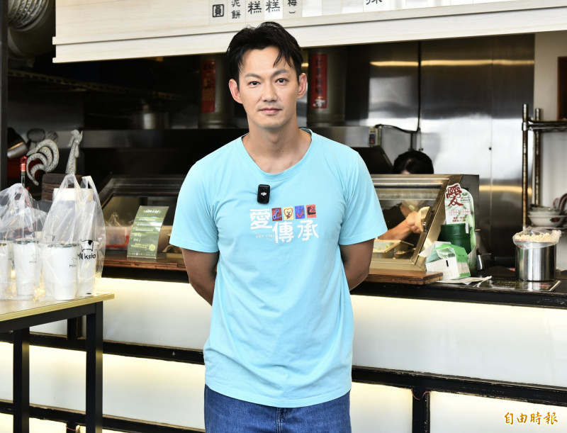 威廉出席公益活動。（記者陳奕全攝）