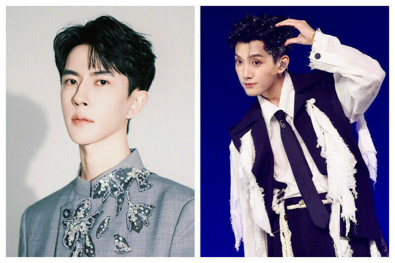 中國歌手范世錡（右）被傳是虐殺于朦朧（左）的共犯。（翻攝自微博）