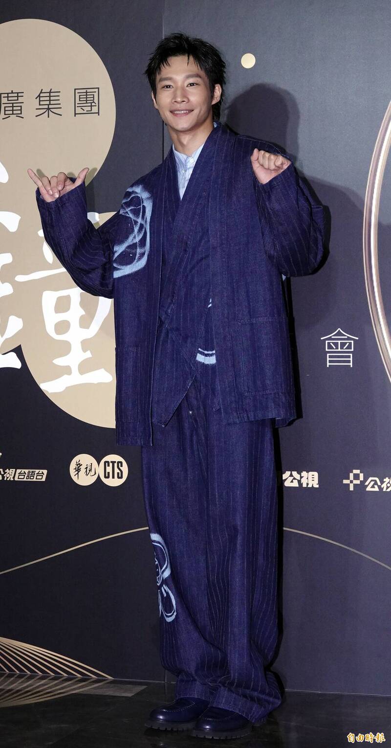 黃冠智出席公廣集團茶會。（記者潘少棠攝）