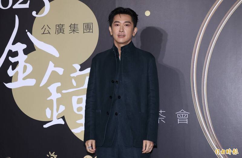 施名帥出席公廣集團茶會。（記者潘少棠攝）