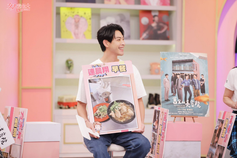 連晨翔早餐愛吃肉羹等重口味食物。（TVBS提供）