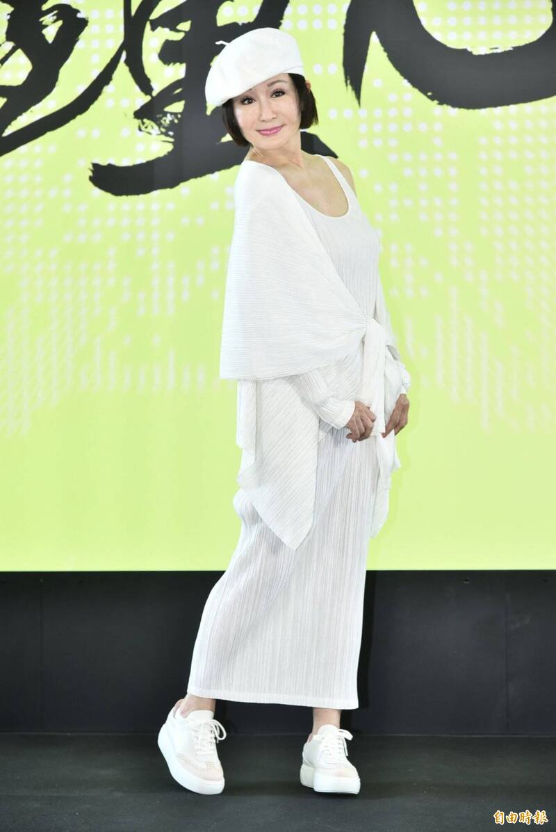 潘迎紫對養生有一套，也有持續在健身。（記者陳奕全攝）