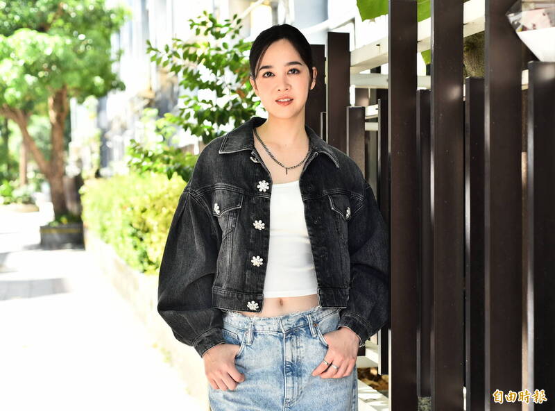 黃可欣參加《中文怪物》，挑戰中文聲調、語感與聽力等多項關卡。（記者陳奕全攝）