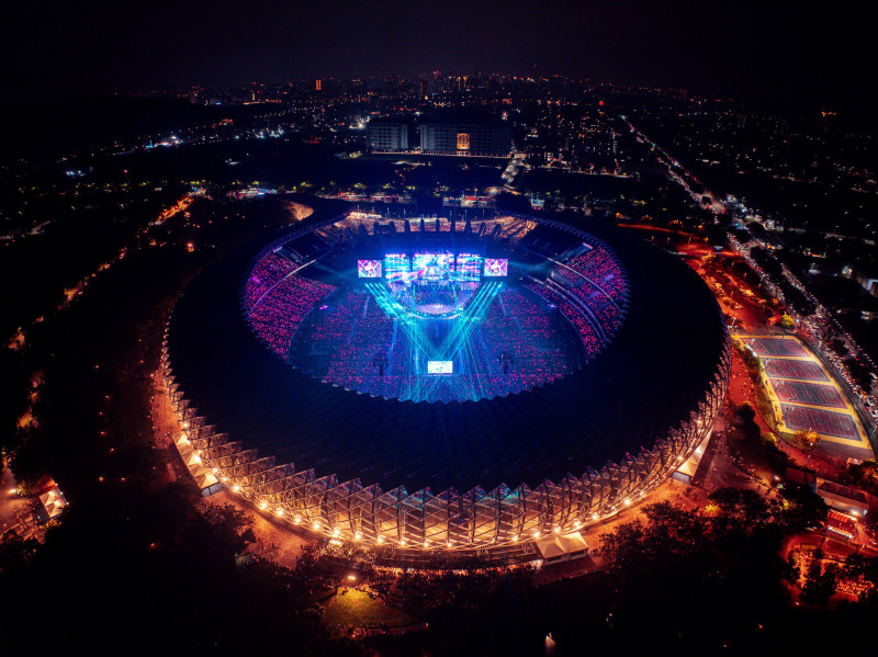 BLACKPINK前進高雄世運主場館開唱。（Live Nation Taiwan提供）