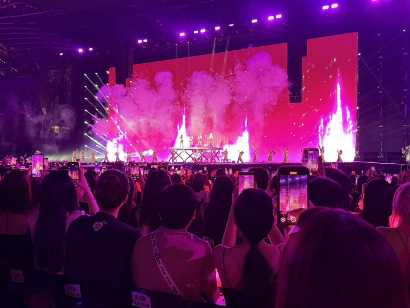 BP演唱會第二天，5萬粉絲熱情不減。（讀者提供）