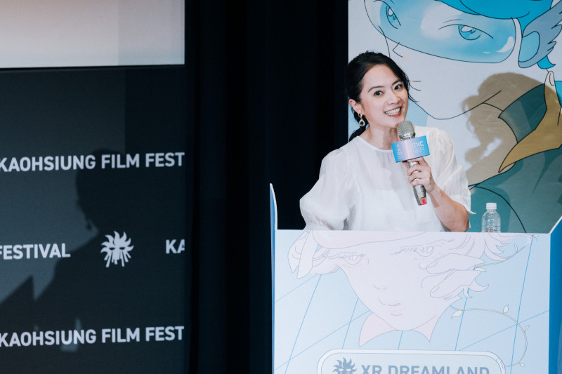 雄影國際競賽頒獎典禮主持人高伊玲。（高雄電影節提供）