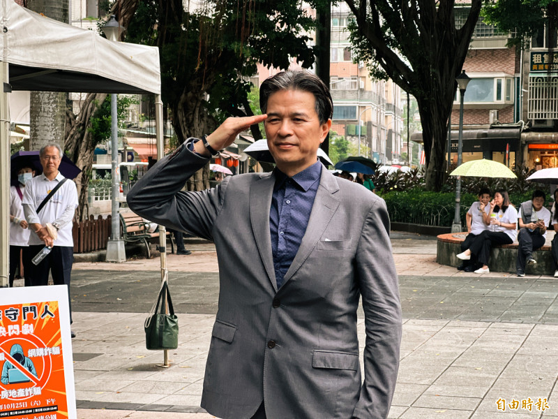 李興文出席反詐活動。（記者李紹綾攝）