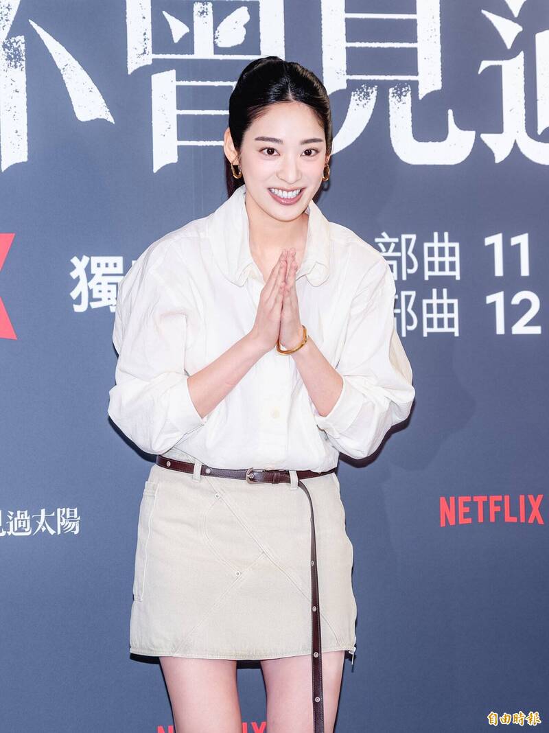 江齊分享與曾敬驊、李沐、程予希合作的感受。（記者王文麟攝）