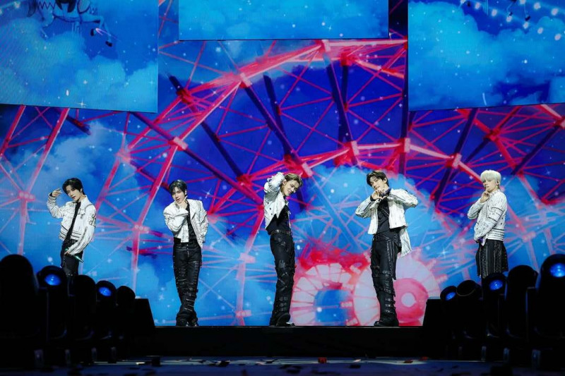 TXT是HYBE旗下第一個攻大巨蛋的團體。（翻攝自X）