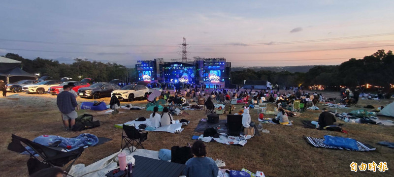 春浪音樂節在台中外埔熱鬧登場。（記者張軒哲攝）