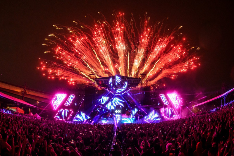 Ultra Taiwan單日突破2萬人朝聖，施放璀璨煙火畫下完美句點。（Ultra Taiwan提供）