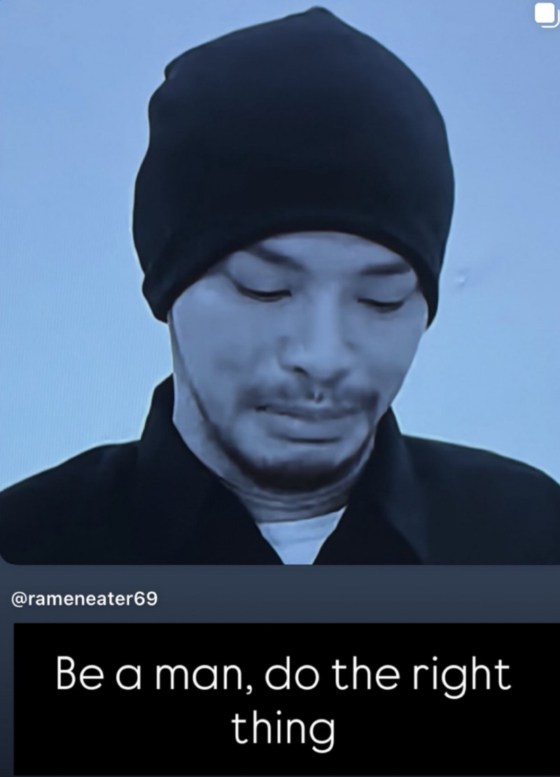 黃明志被點名說出真相。（翻攝自IG）