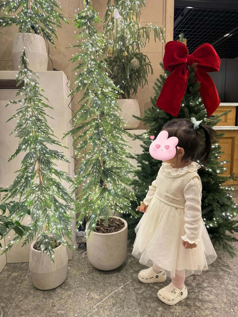 李珉廷曬出2歲女兒的側面萌照。（翻攝自IG）