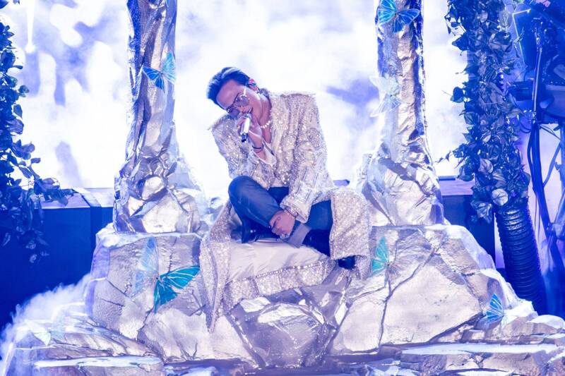 「GD」權志龍昨、今兩天在大巨蛋開唱。（讀者提供）