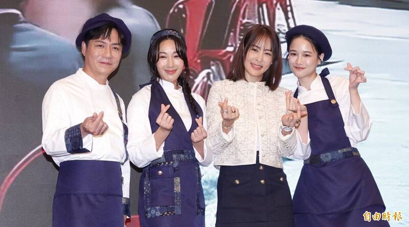 （左起）陳隨意、隋棠、賈永婕、千千。（記者潘少棠攝）