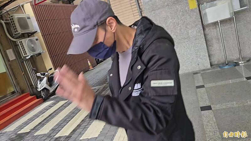 閃兵集團共犯李名宸。（記者王定傳攝）