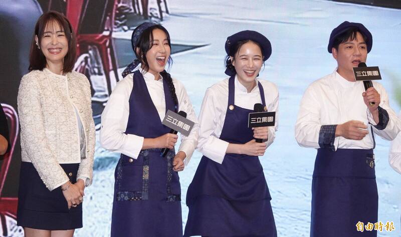 左起賈永婕、隋棠、千千、陳隨意。（記者潘少棠攝）