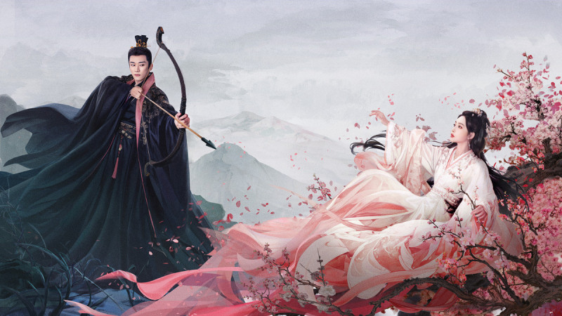 劉學義（左）、孟子義在《桃花映江山》首次搭檔，被讚CP感十足。（愛爾達電視提供）