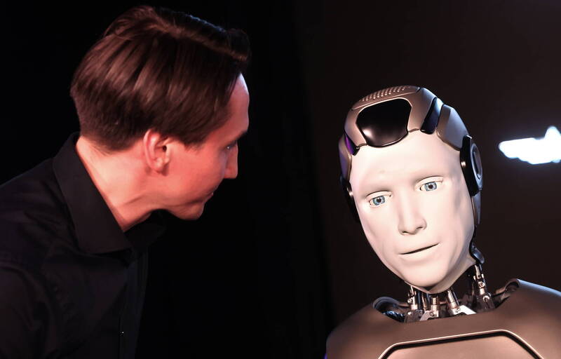 AIdol宣稱能夠執行10幾種基本情緒和數百種微妙的面部表情。（歐新社）