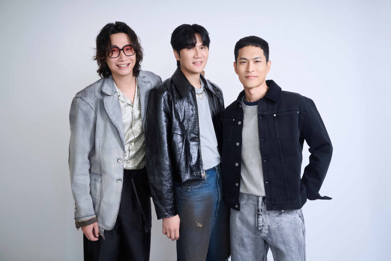 宇宙人方Q（左起）、小玉、阿奎，12月要再次登上小巨蛋開唱。（相信音樂提供）