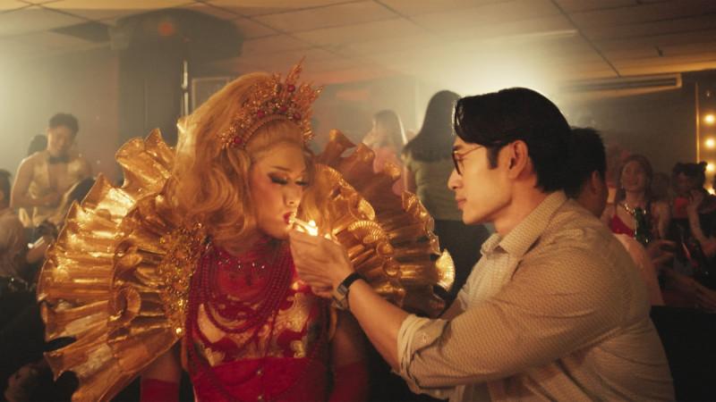 路斯明（右）在《好孩子》中飾演許瑞奇的男友兼最強後盾David。（甲上娛樂提供）