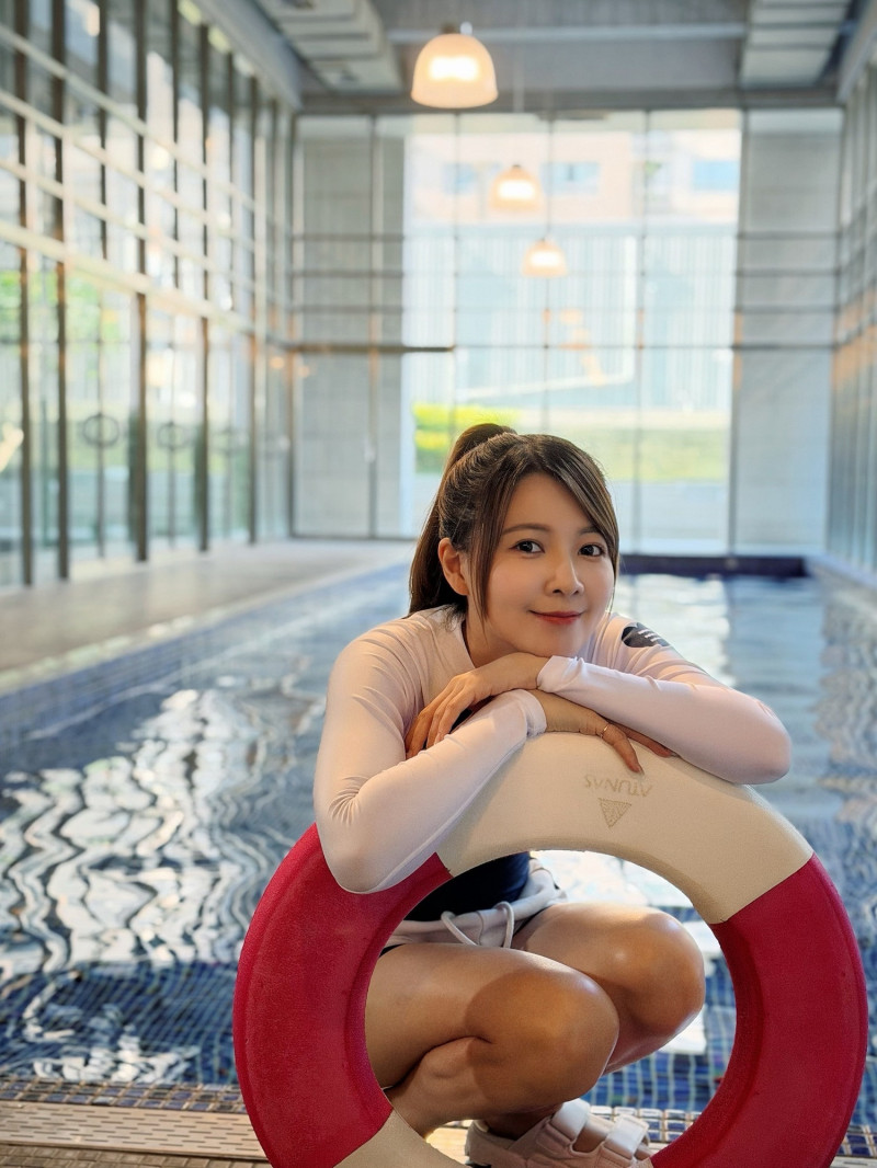 謝京穎拍攝《好運來》迷昏落水戲，在低溫冰泉中泡到全身發抖。（民視提供）