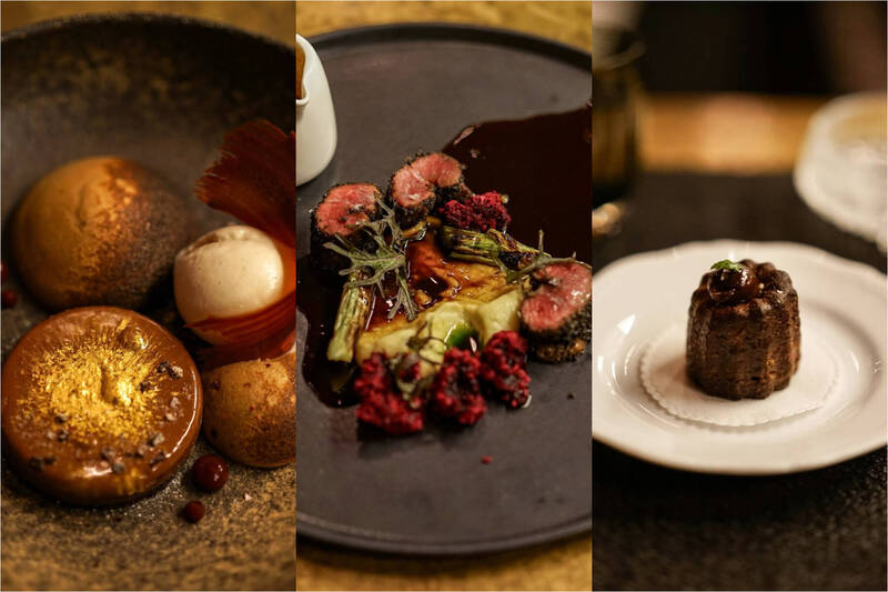 Pei Chung在自己的社群曬出高級料理照片。（本報合成圖，翻攝自IG）