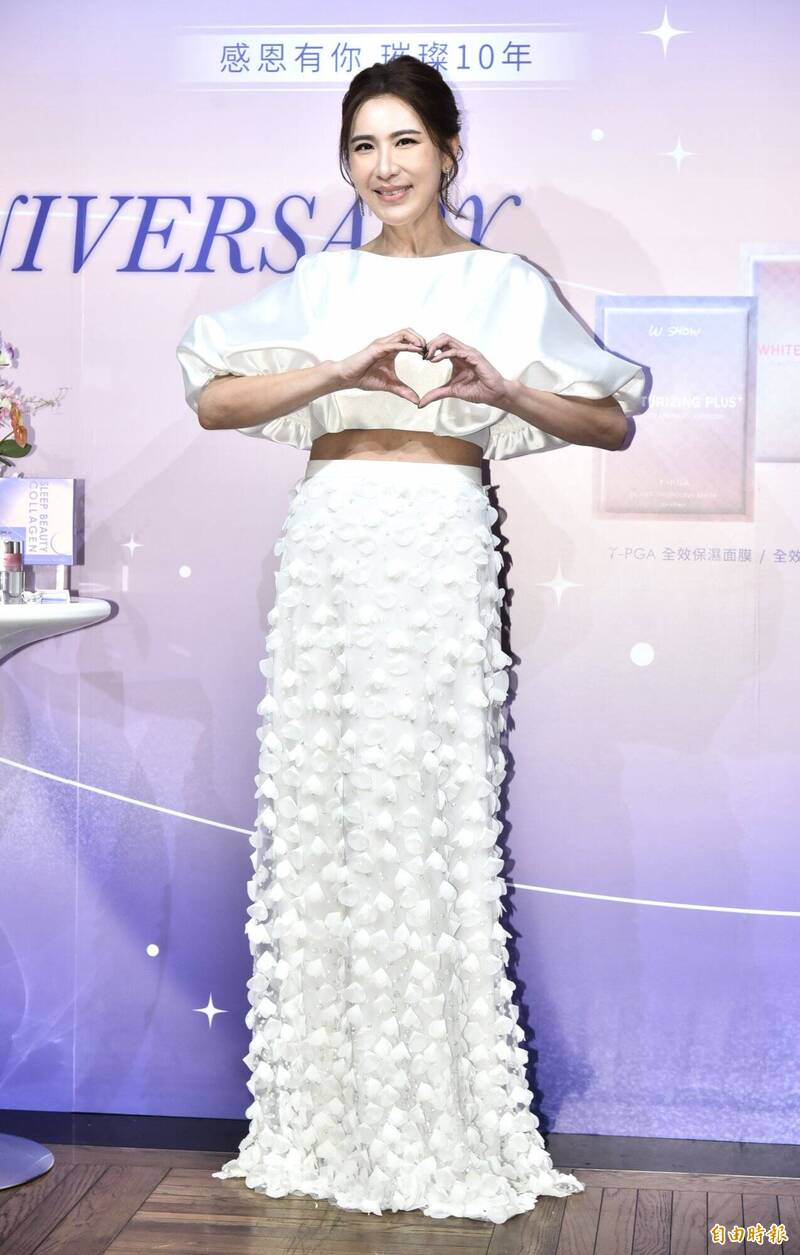 小禎出席活動回應弟弟胡釋安爭議事件。（記者陳奕全攝）