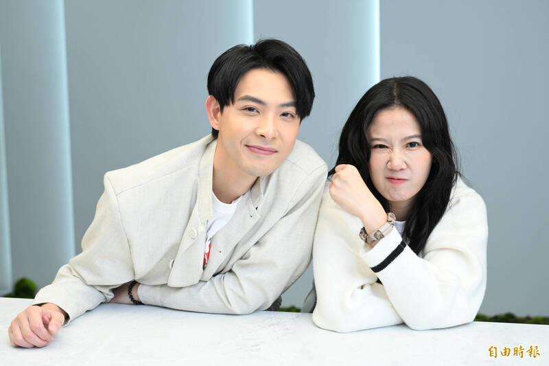 《舊金山美容院》專訪，方志友（右）、連晨翔。（記者胡舜翔攝）