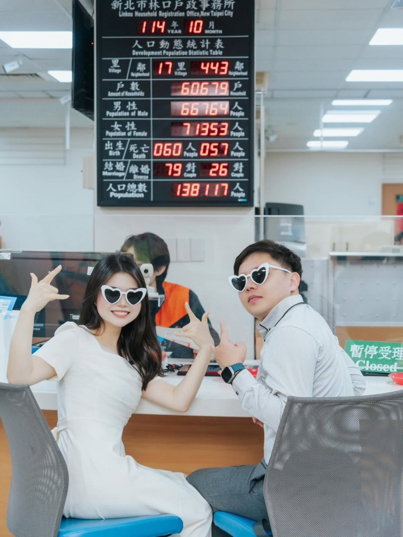 簡嘉芸與男友登記結婚。（翻攝Threads）