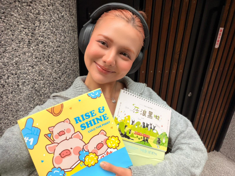 「台英混血暖心系女星」裴頡擔任浪浪公益推薦官。（財團法人流浪動物之家基金會提供）