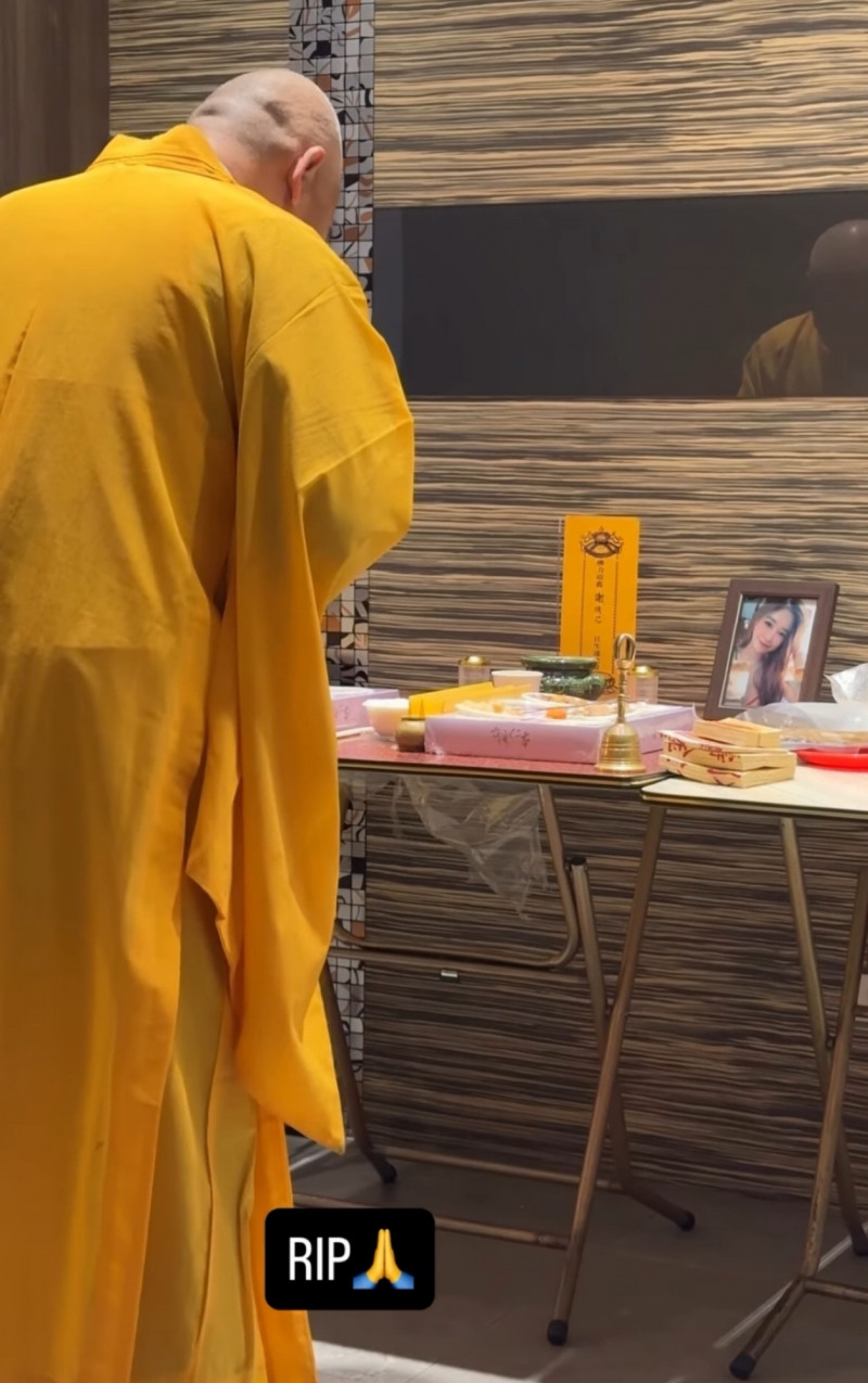 謝侑芯異鄉喪命，日前在桃園一場招魂法會引她「回家」。（翻攝自IG）