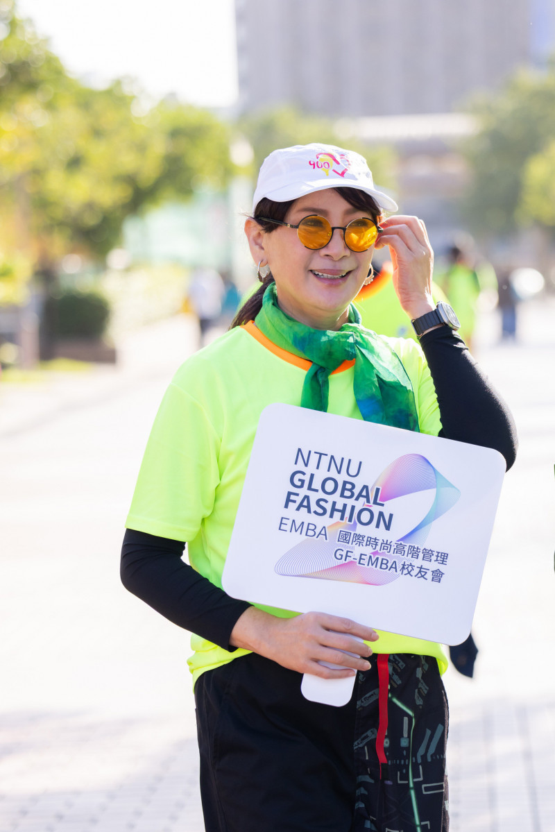 陳亞蘭行善親吐：走路是最不花錢的運動。（臺師大GF-EMBA提供）