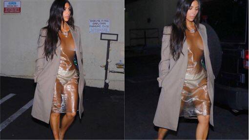 金卡戴珊曾因穿著「太性感」上餐廳吃飯，引發熱議。（翻攝自IG）