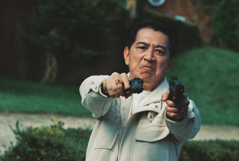 高捷《叫我驅魔男神》化身武打巨星老大。（光盛影業提供）