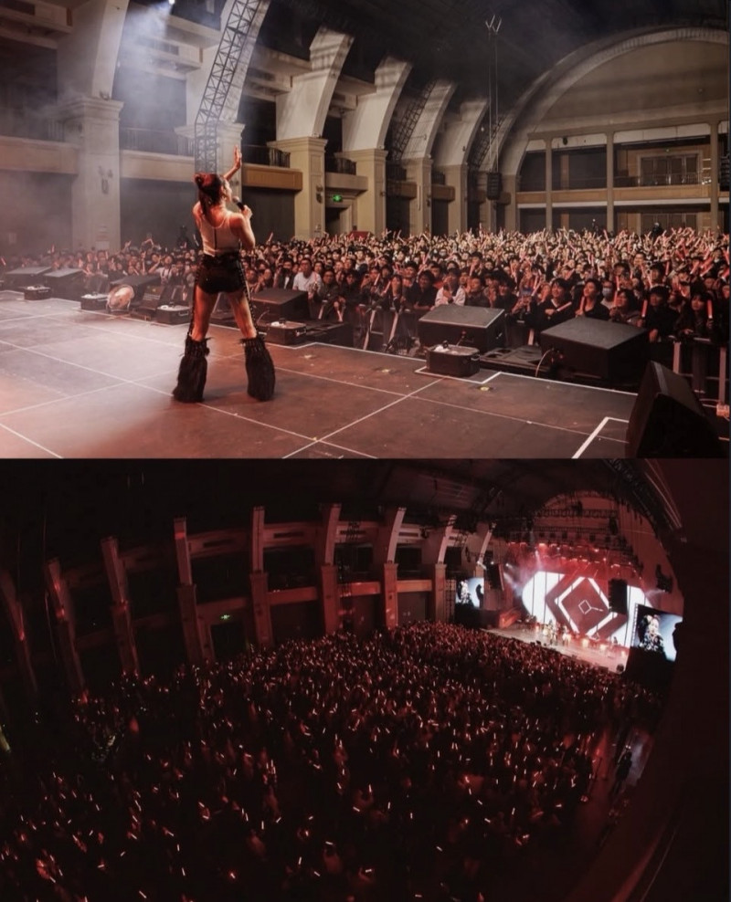 BENI廣州演唱會不僅未遭取消，現場甚至座無虛席。（翻攝自IG）