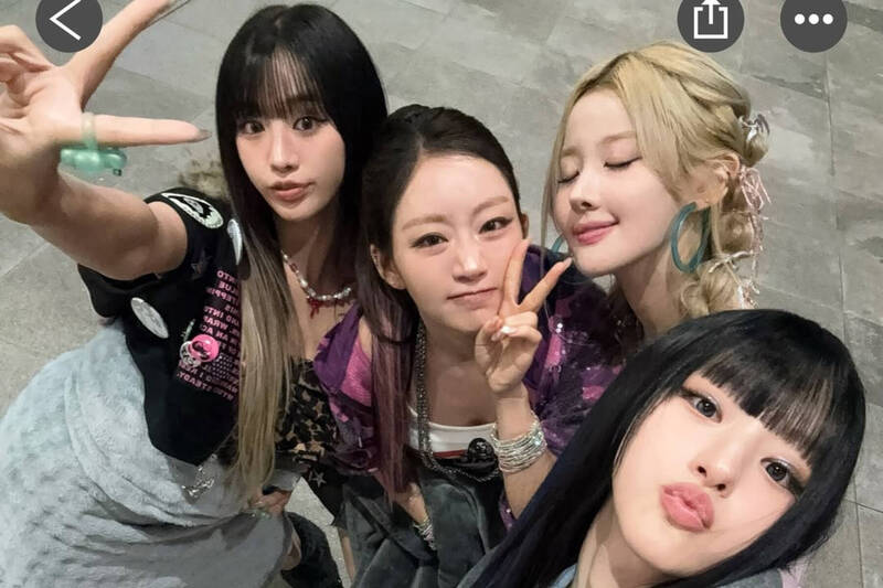 KISS OF LIFE已經抵台並進行彩排。（翻攝自IG）