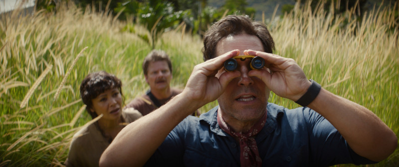 保羅路德（右）演出《大蟒蛇》害傑克布萊克常NG。（索尼影業提供）