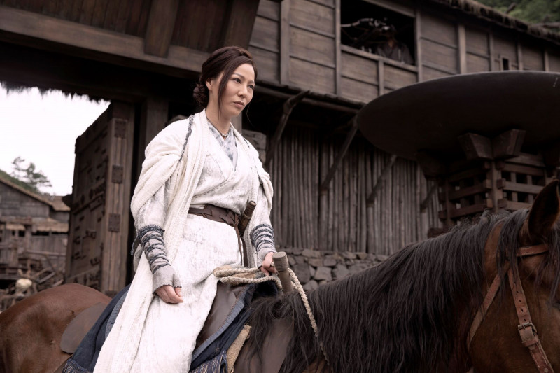 滕麗名也回歸《尋秦記》電影版，繼續飾演善柔。（華映提供）