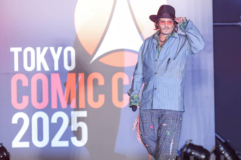 《神鬼奇航》「傑克船長」強尼戴普應邀出席東京動漫展。（達志影像）