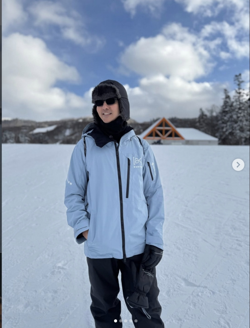 立威廉在北海道看來很有精神。（翻攝自IG）