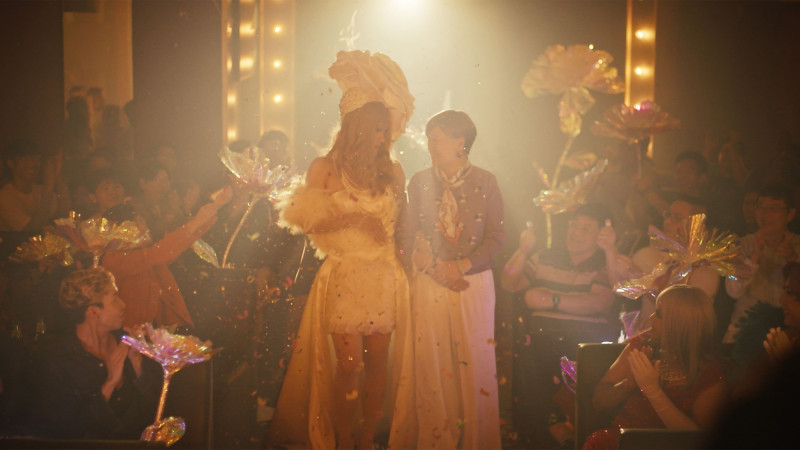 許瑞奇、洪慧芳主演的電影《好孩子》，片中台詞「政府不給（結婚）、媽媽給」逼哭許多同志朋友。（甲上娛樂提供）