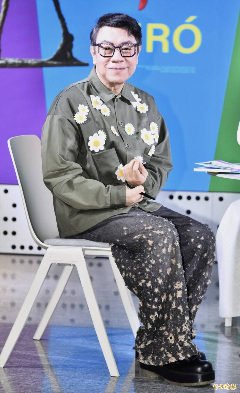蔡康永今日參加富邦美術館年度三大重量級展覽活動。（記者陳奕全攝）